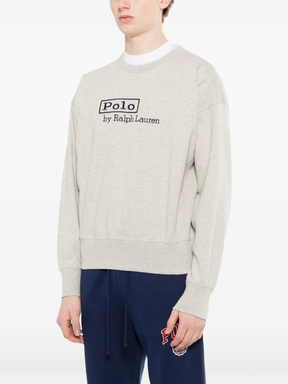 logo-embroidered sweatshirt