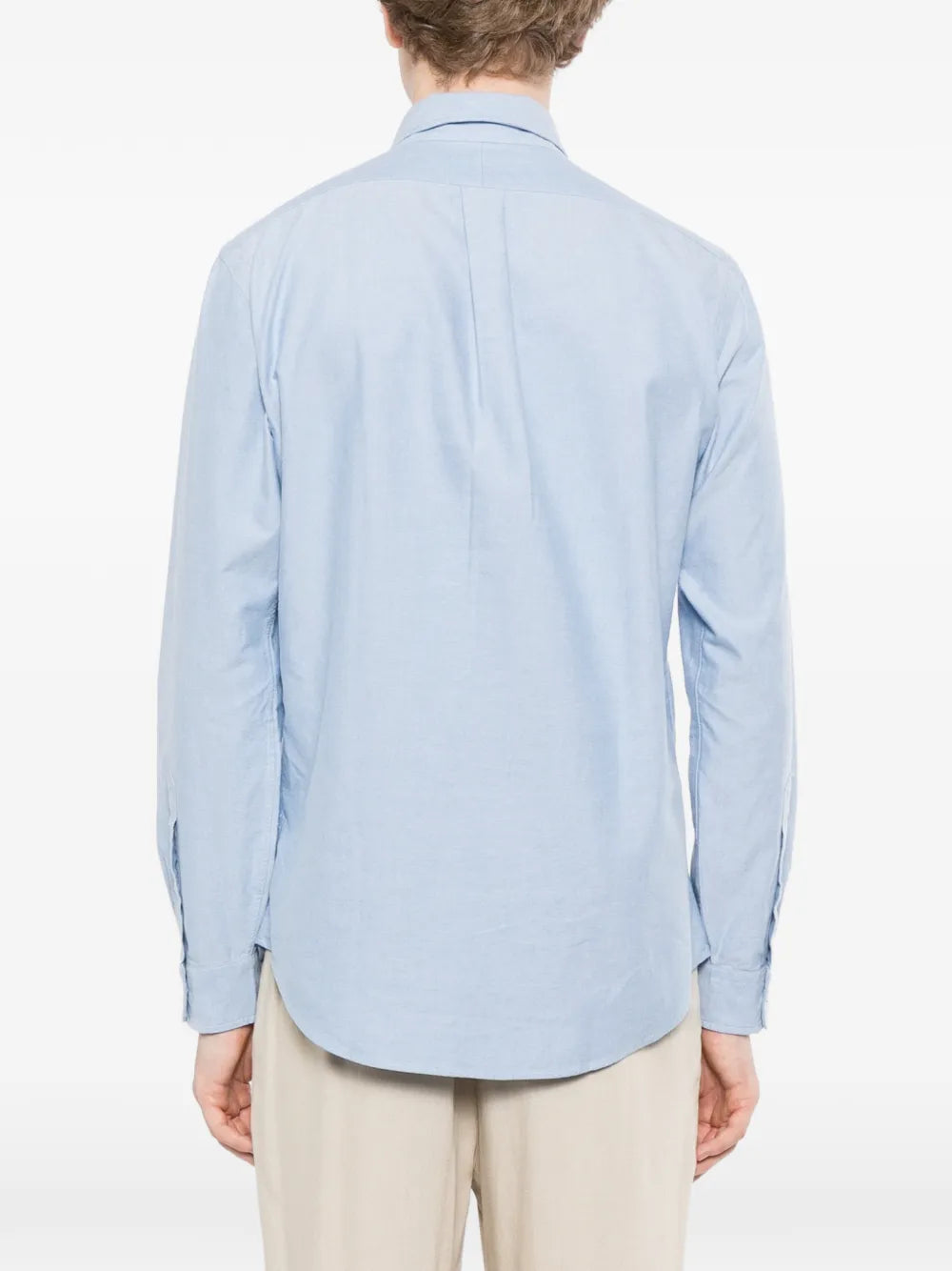 logo-embroidered oxford shirt