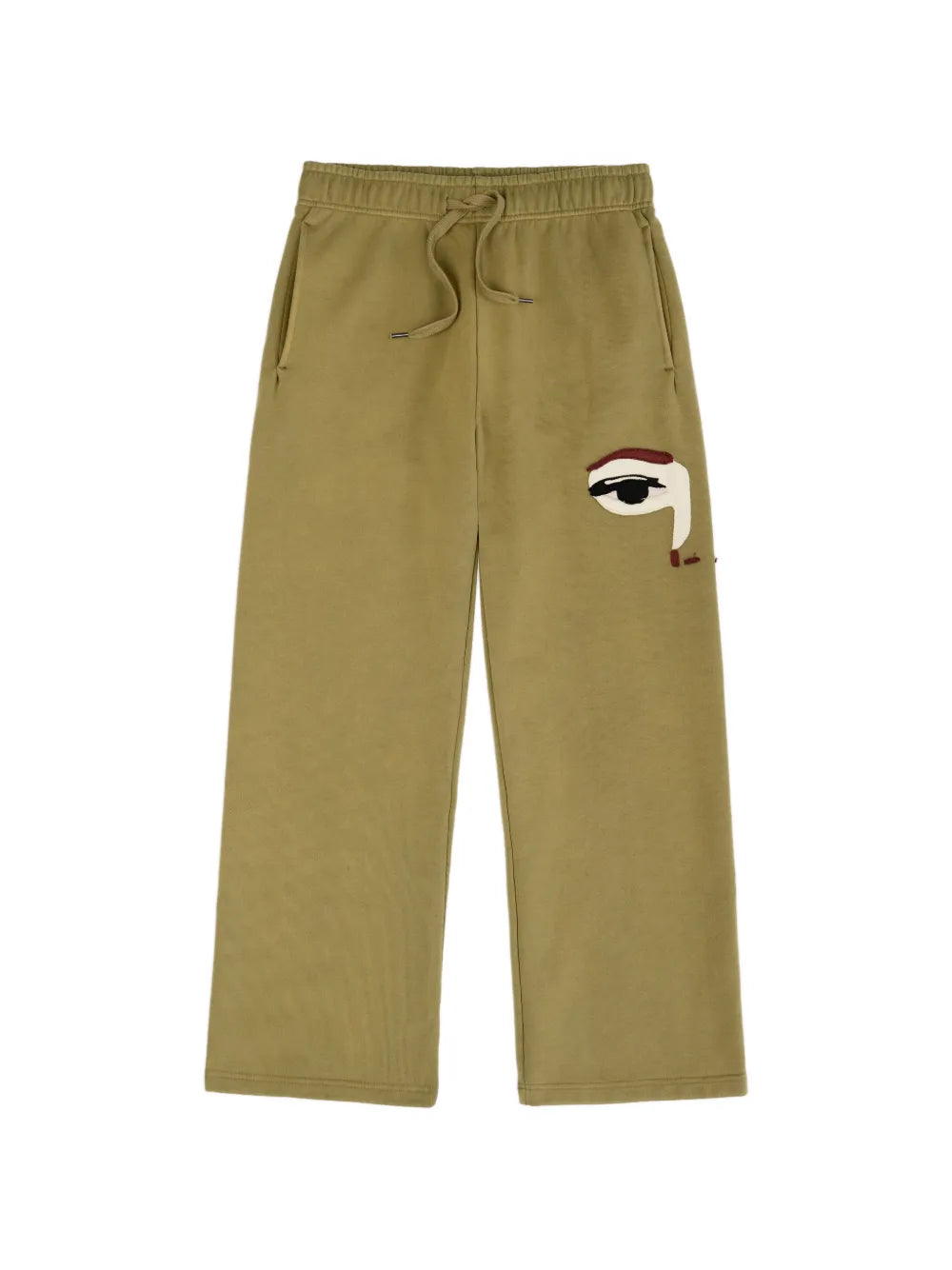face-patch track pants