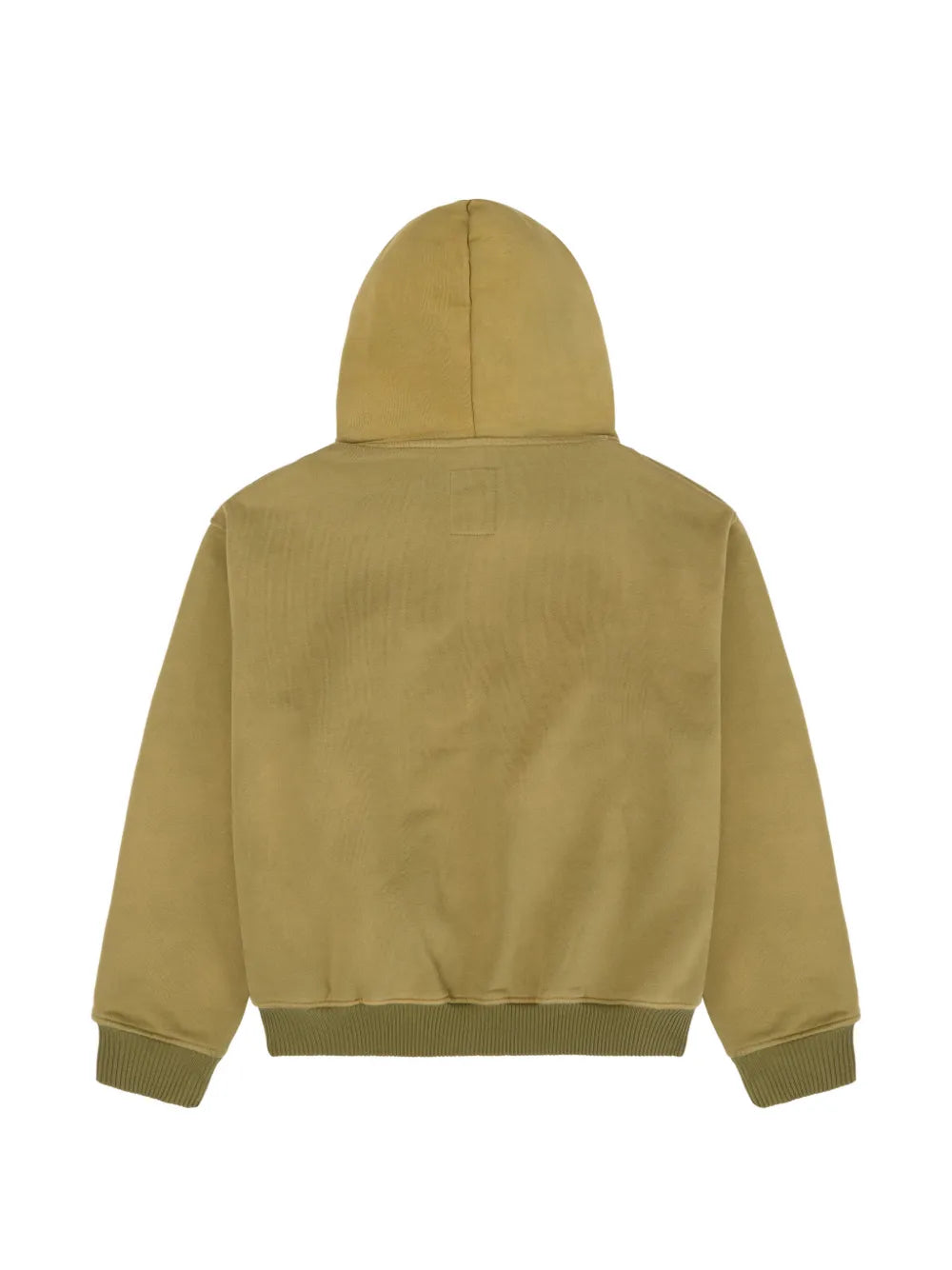 face-patchwork zip-up hoodie