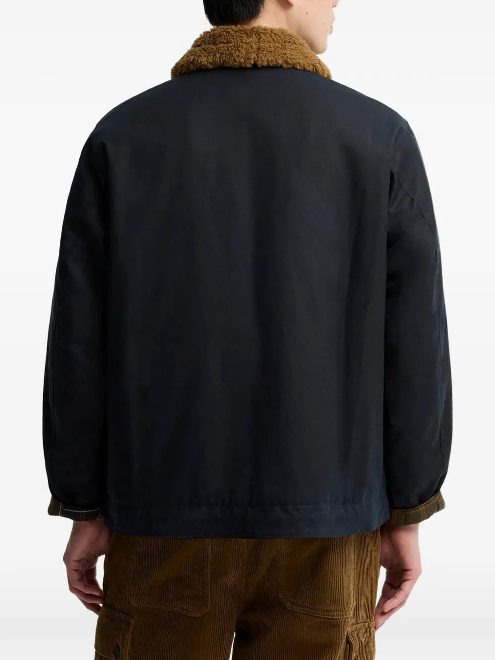 Macklow fleece-collar zip-up jacket