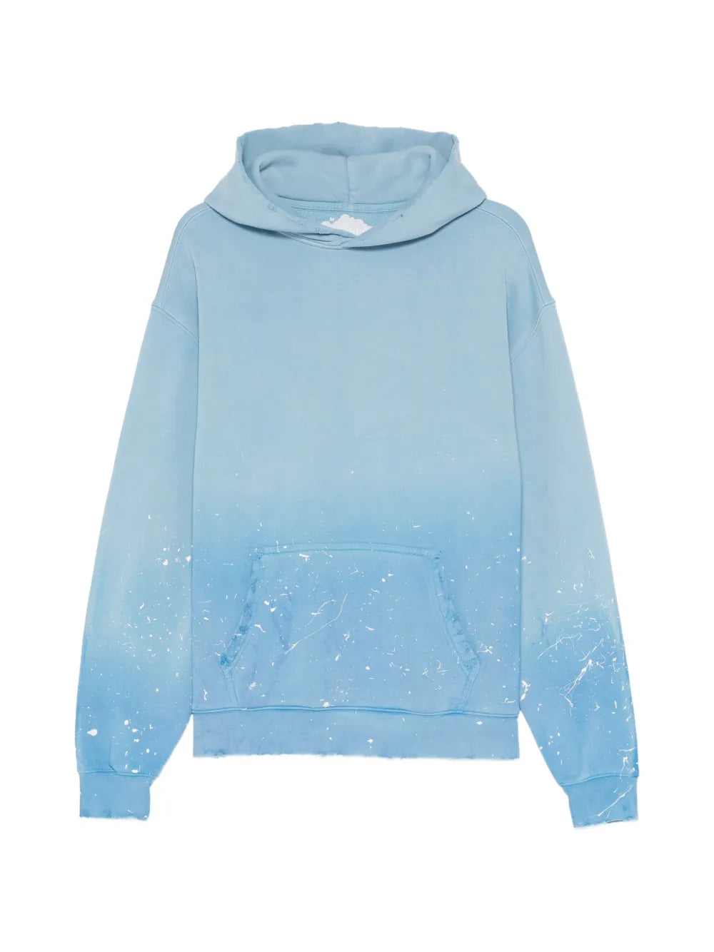 paint-splatter ombré-effect hoodie