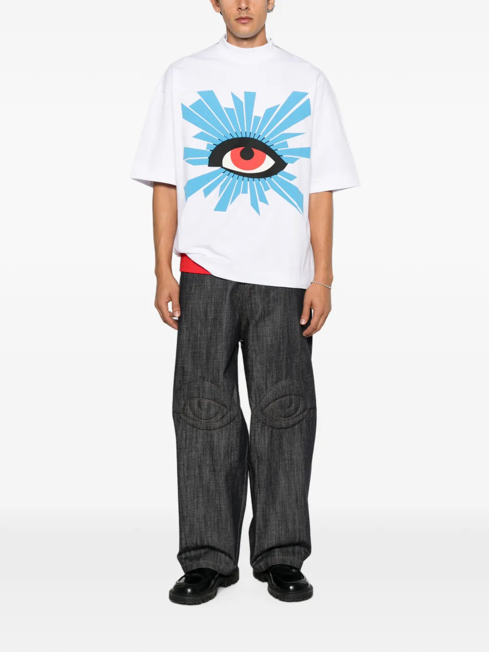 graphic-print logo-print T-shirt