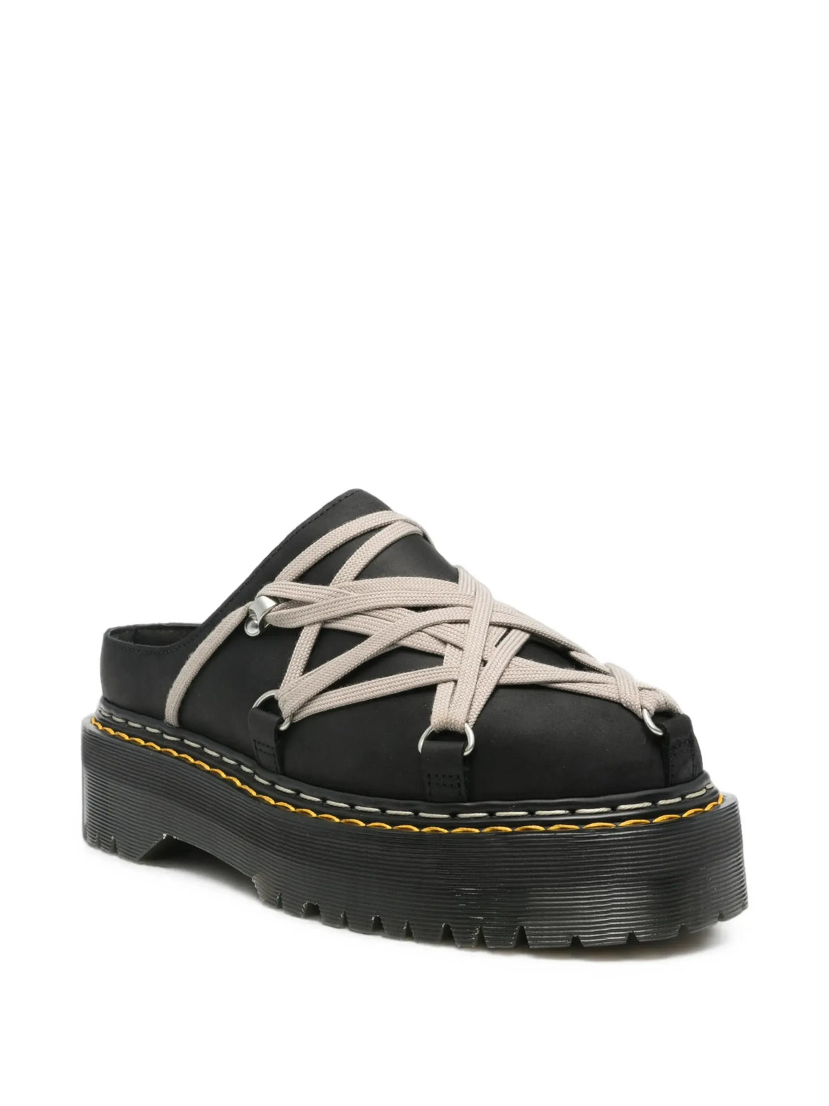 x Dr. Martens Quad Sole Megalace Leather Mules