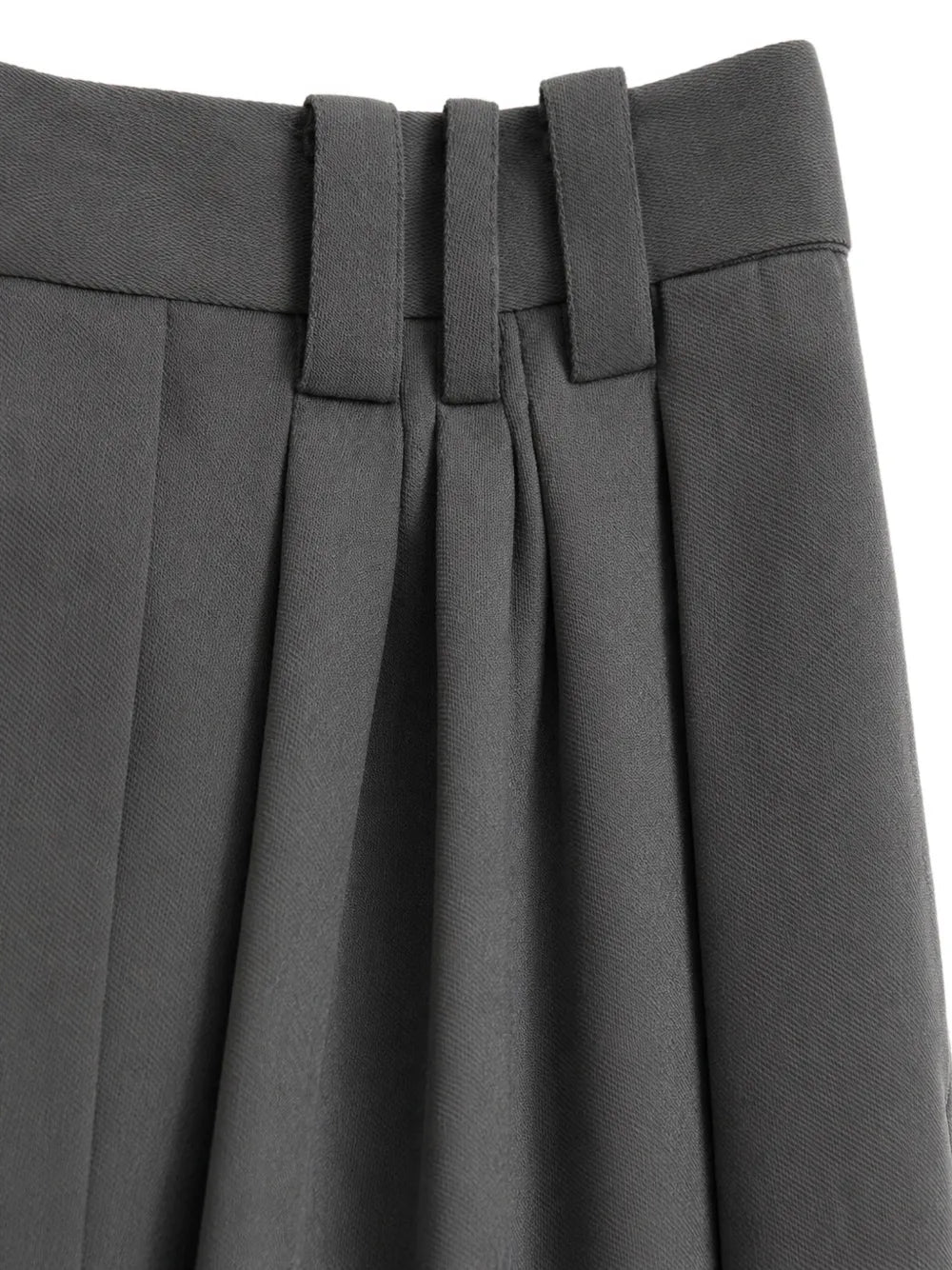 Eight Tuck pleated wool trousers