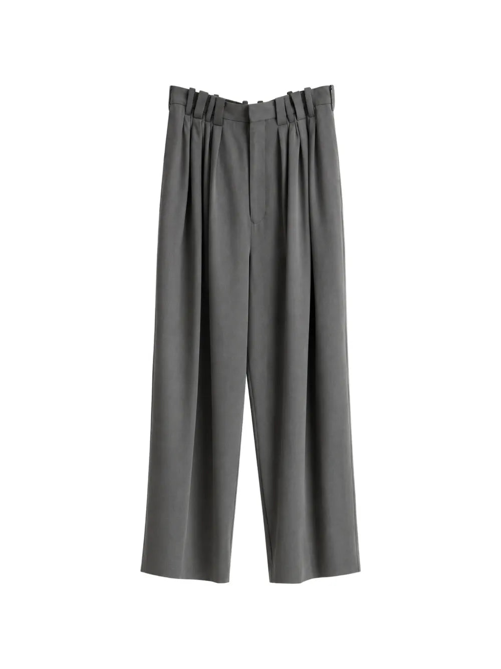 Eight Tuck pleated wool trousers