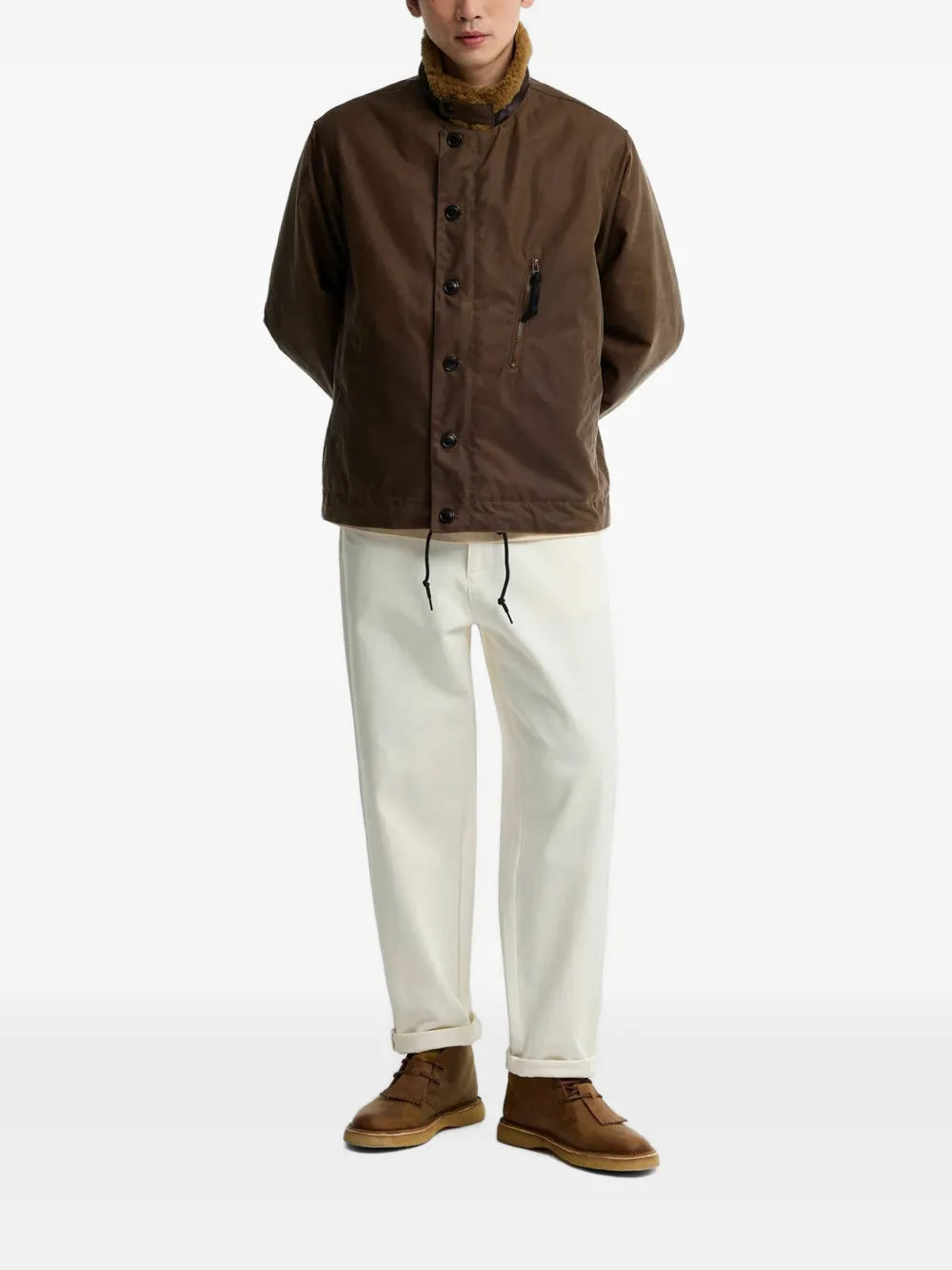 fleece-collar jacket