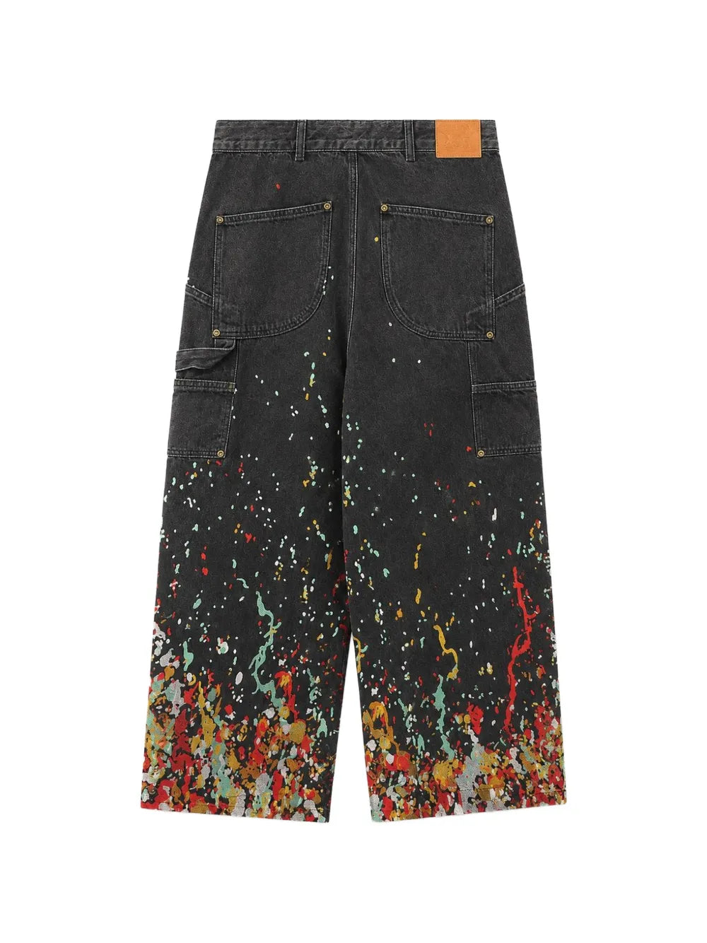 embroidered carpenter jeans