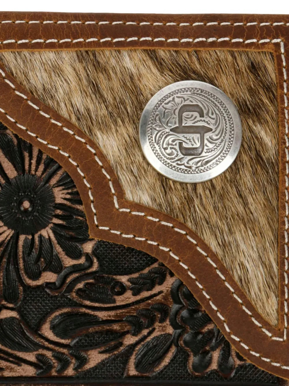 floral-tooled wallet