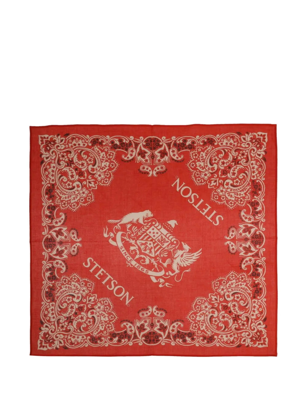paisley-print cotton scarf