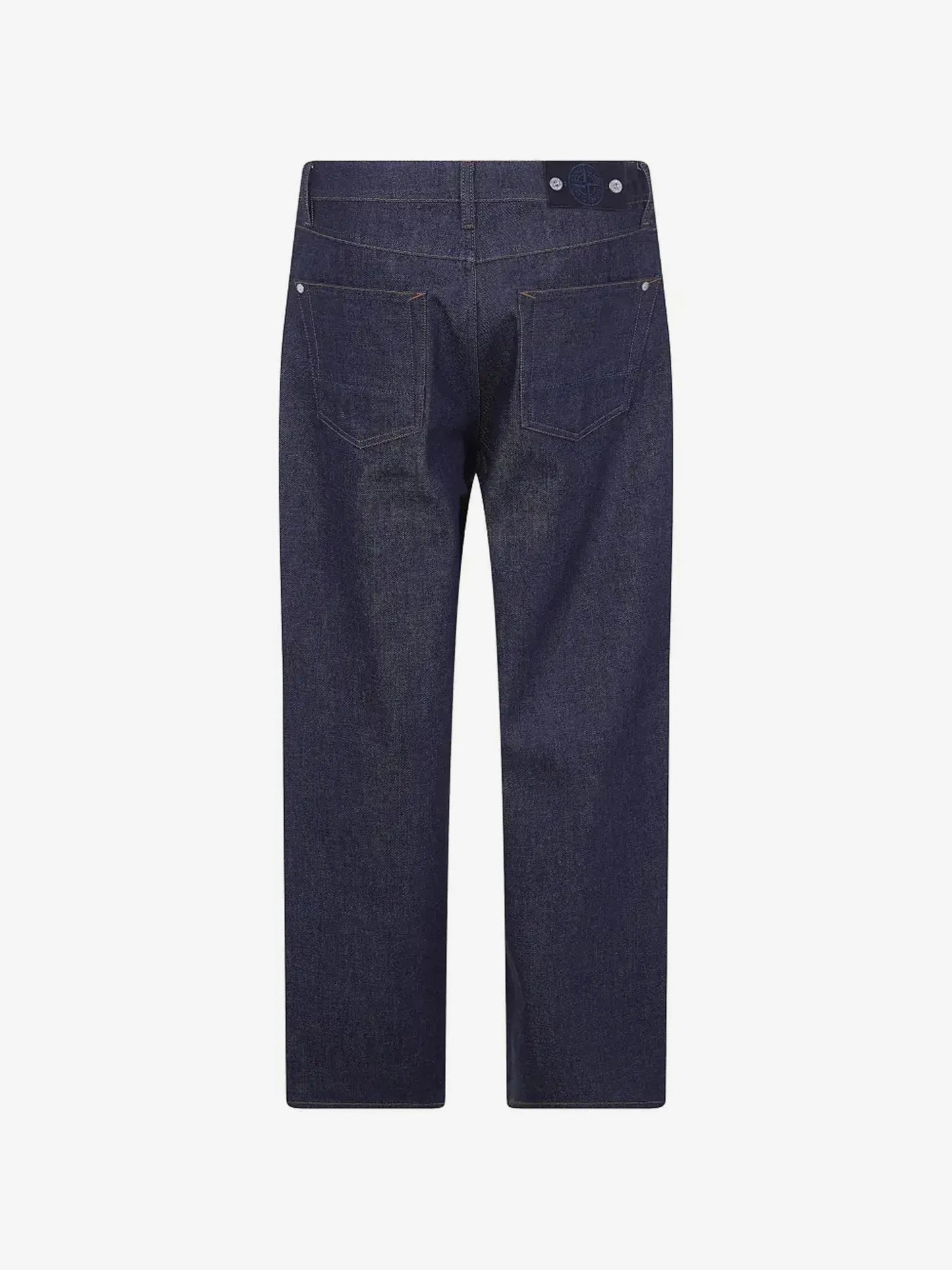 Logo-Patch Straight-Leg Jeans