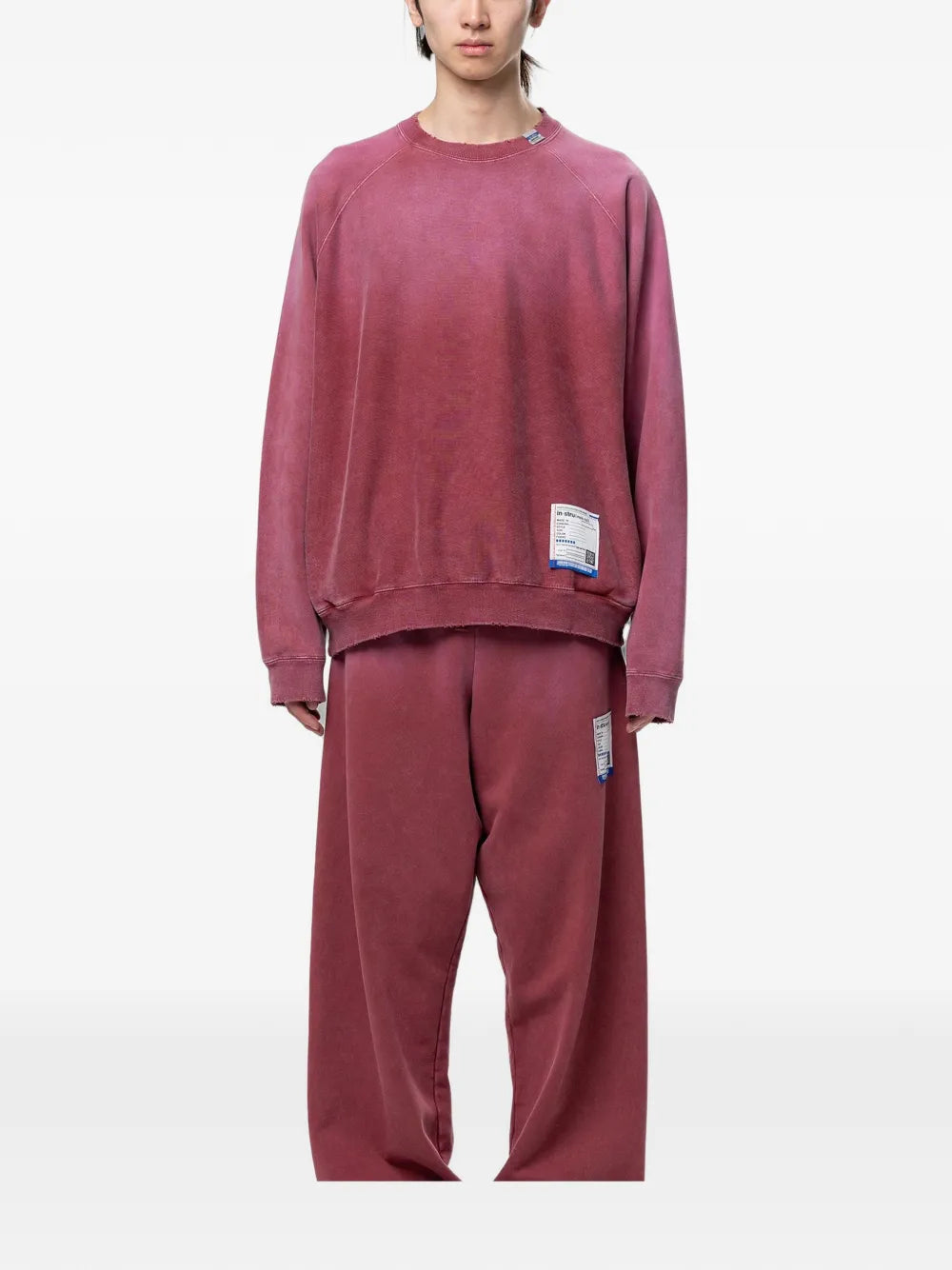 Sun faded like distressed sweatshirt