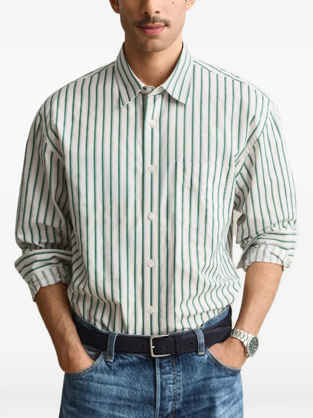 striped cotton shirt