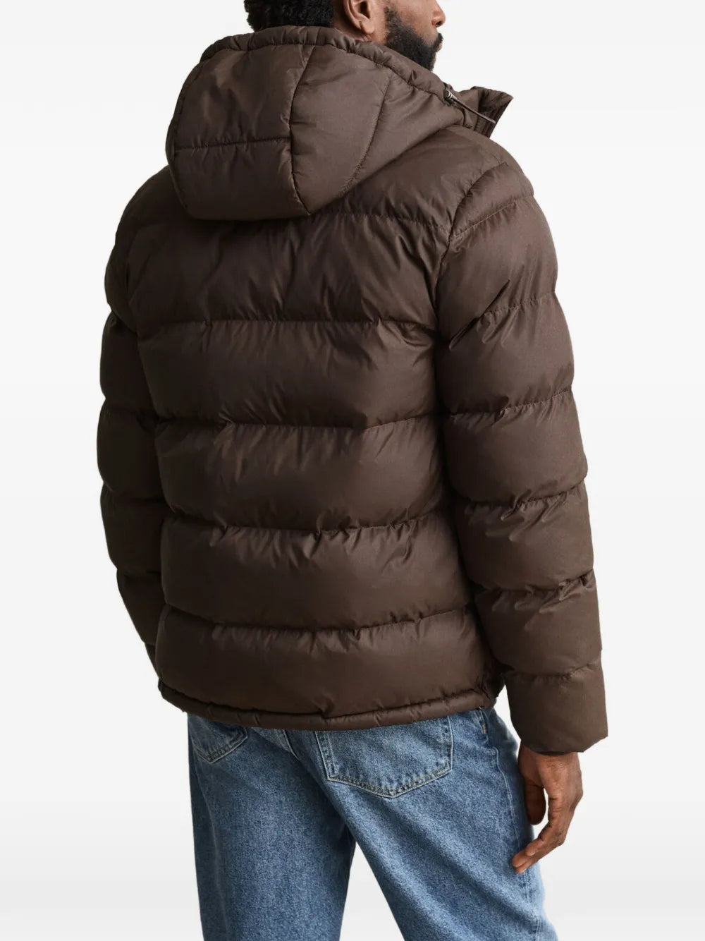 hooded padded jacket