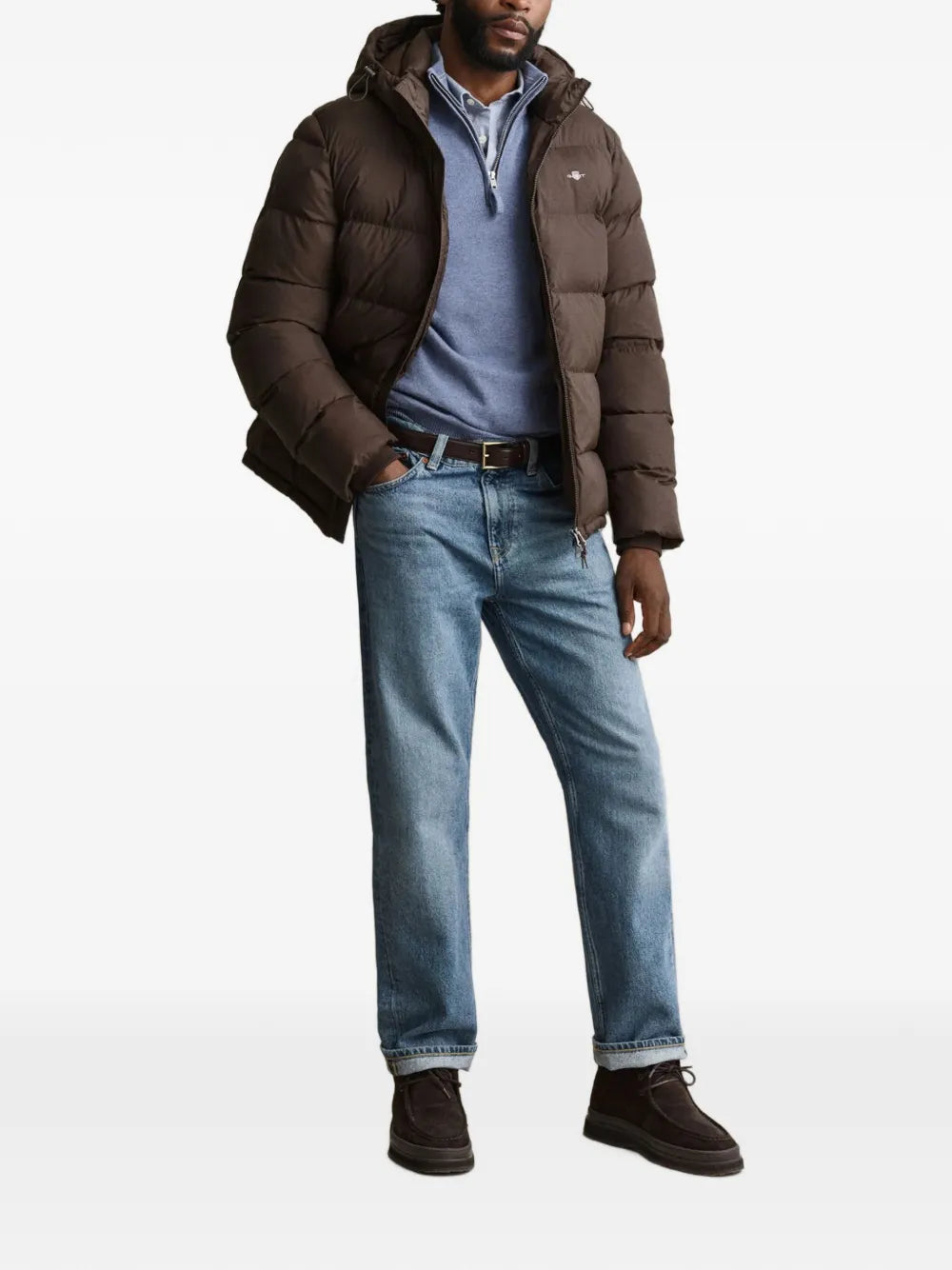hooded padded jacket