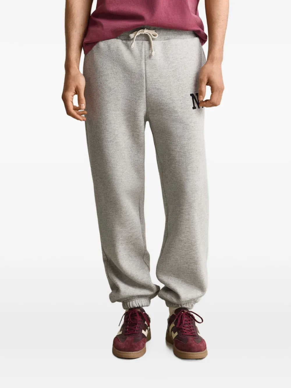 logo-patch track pants