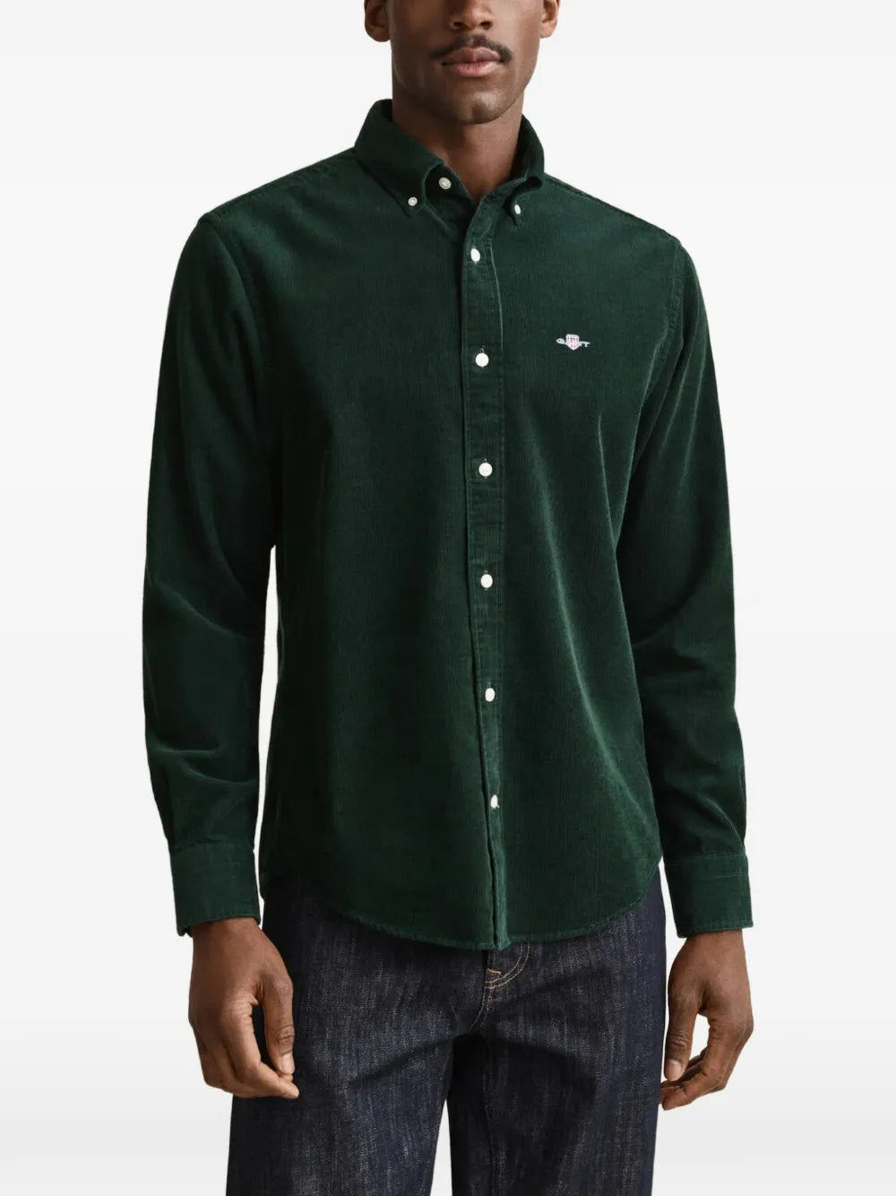 corduroy button-down shirt