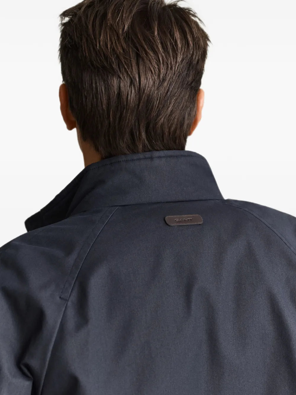 raglan-sleeve corduroy-collar jacket