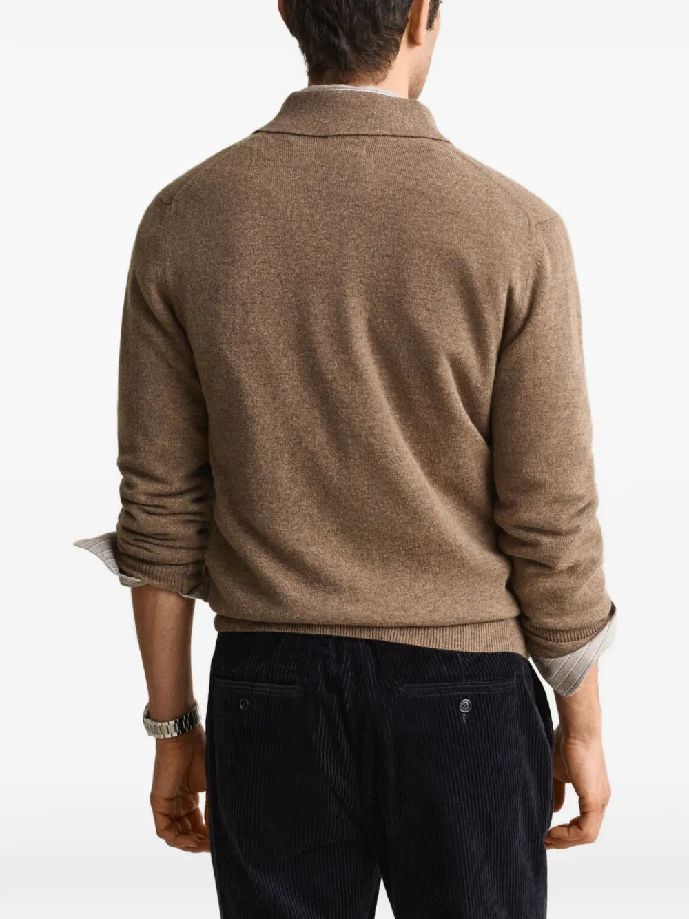 logo-embroidered wool sweater