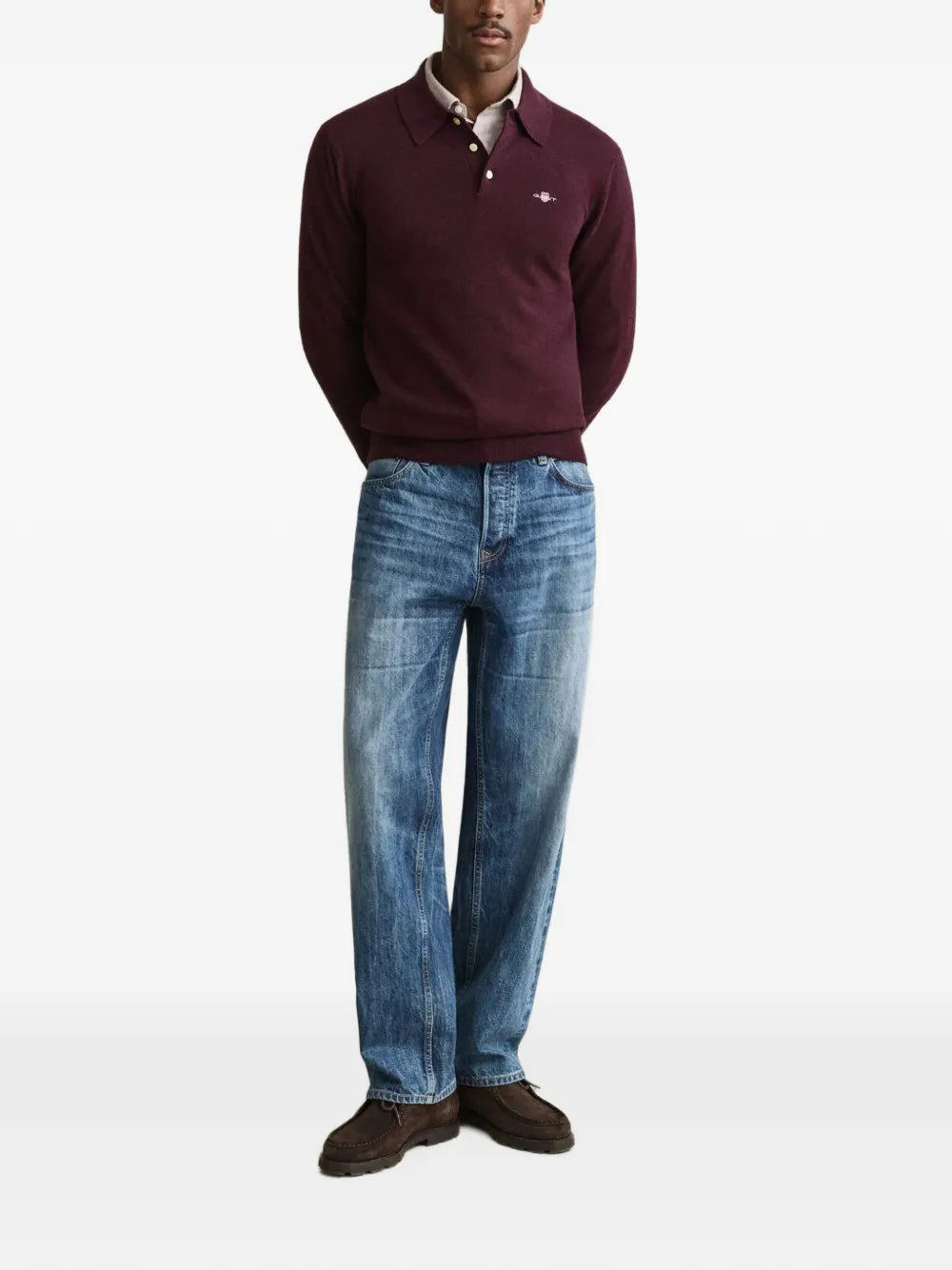 logo-embroidered polo shirt