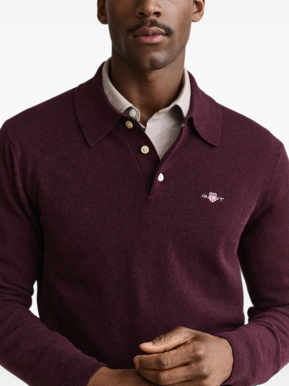 logo-embroidered polo shirt