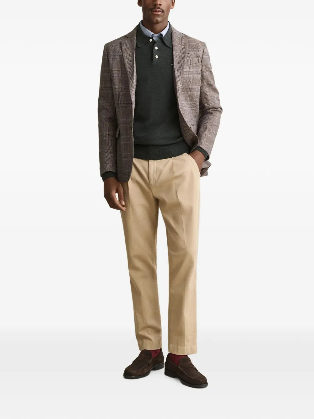 long-sleeve polo shirt