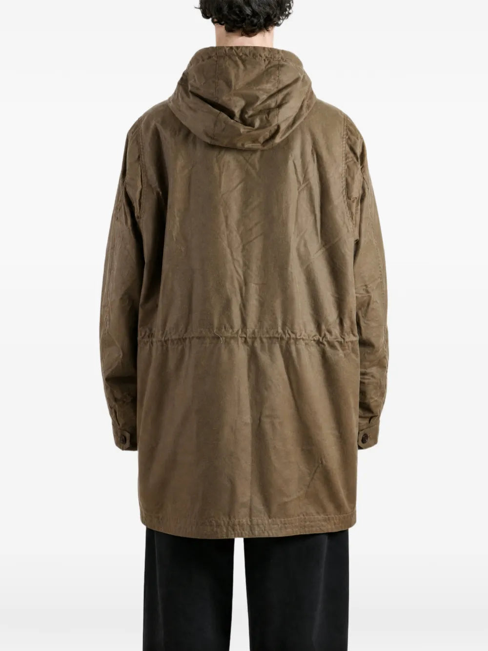 Ursula hooded button-fastening coat