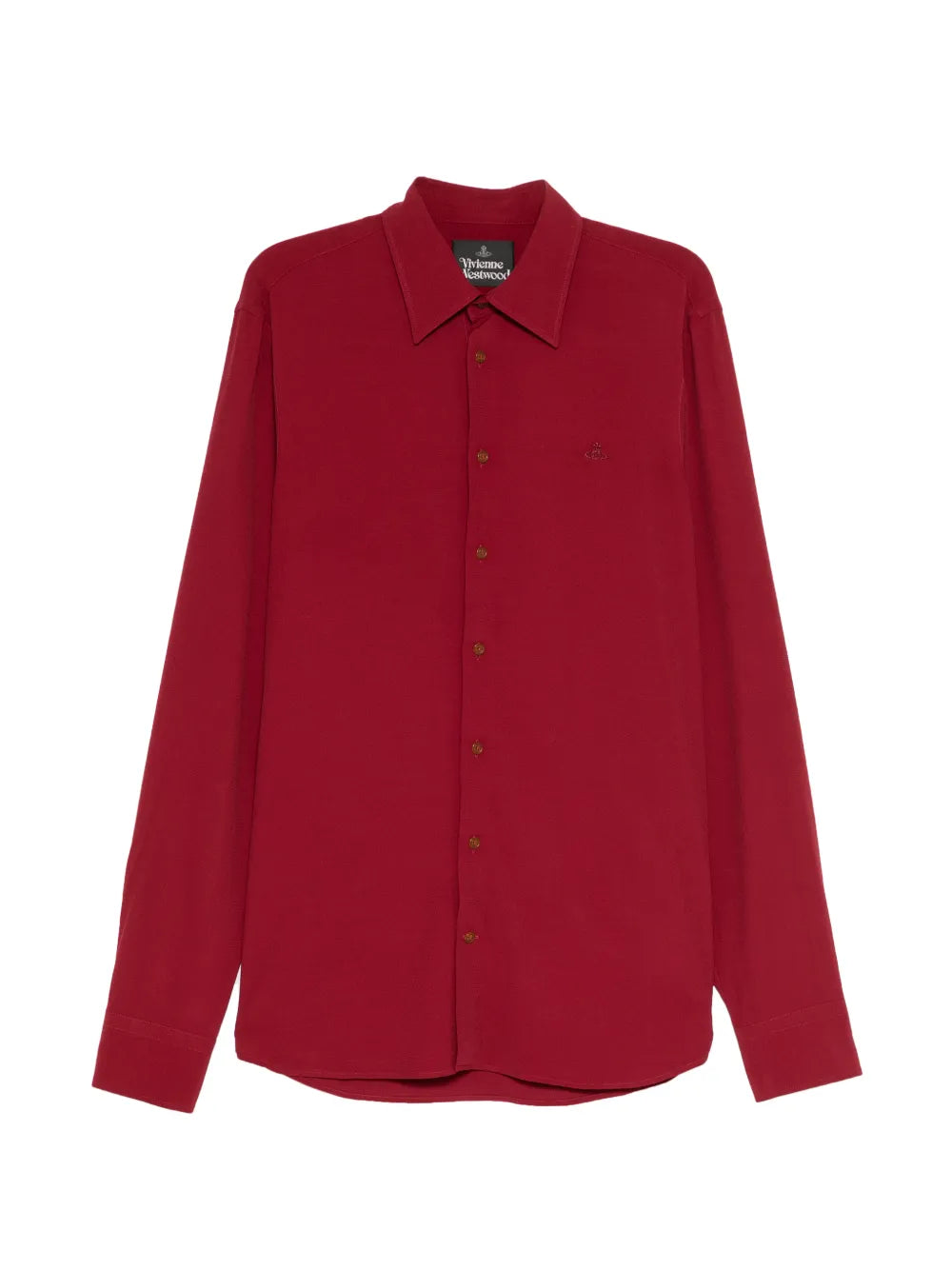 logo-embroidered shirt