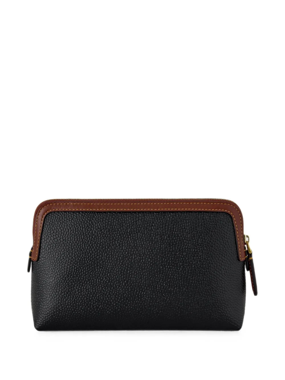 grainy leather make up bag