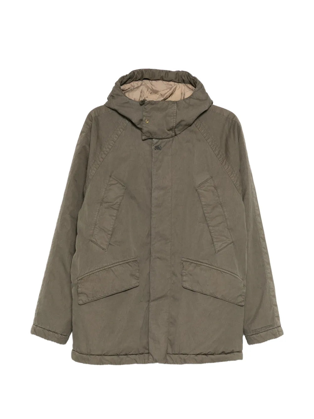 logo-patch military jacket 