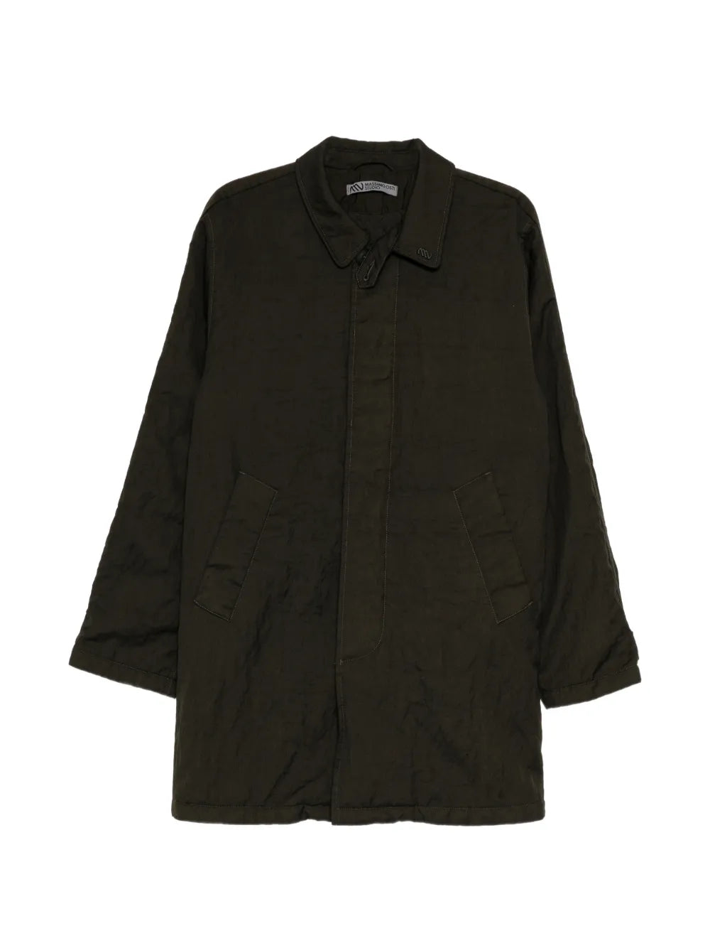 logo-patch coat 
