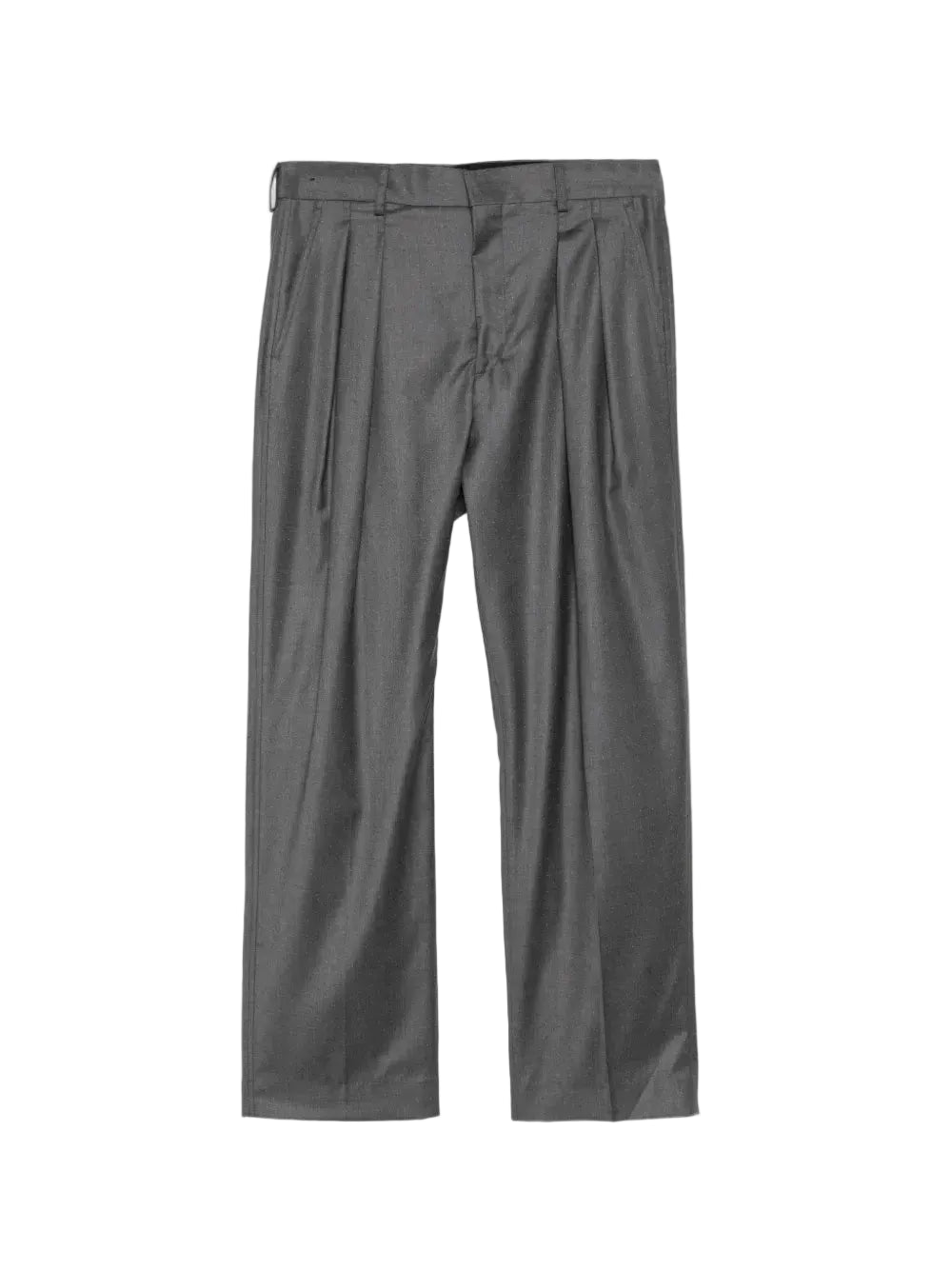 Pin-Dot Pleated Trousers