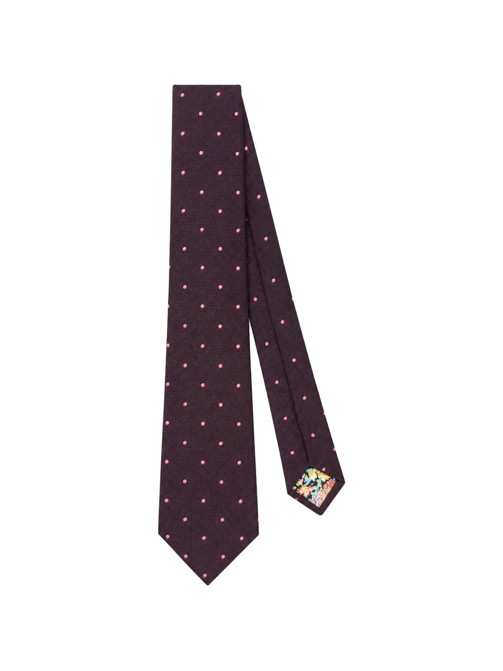 polka-dot silk tie