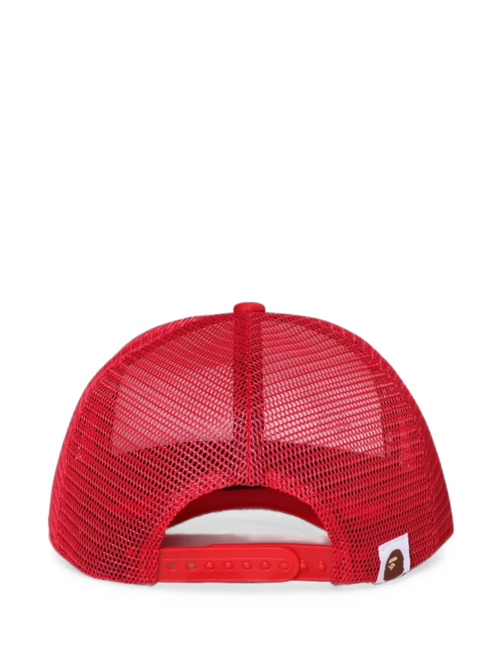 College logo-print mesh-panel trucker cap