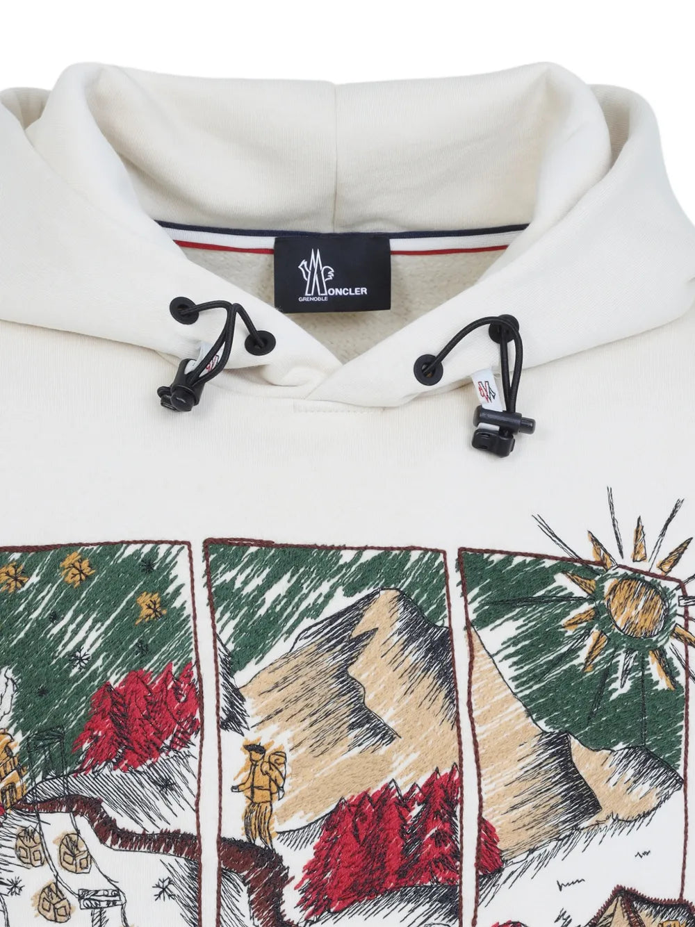 Graphic-Embroidered Hoodie