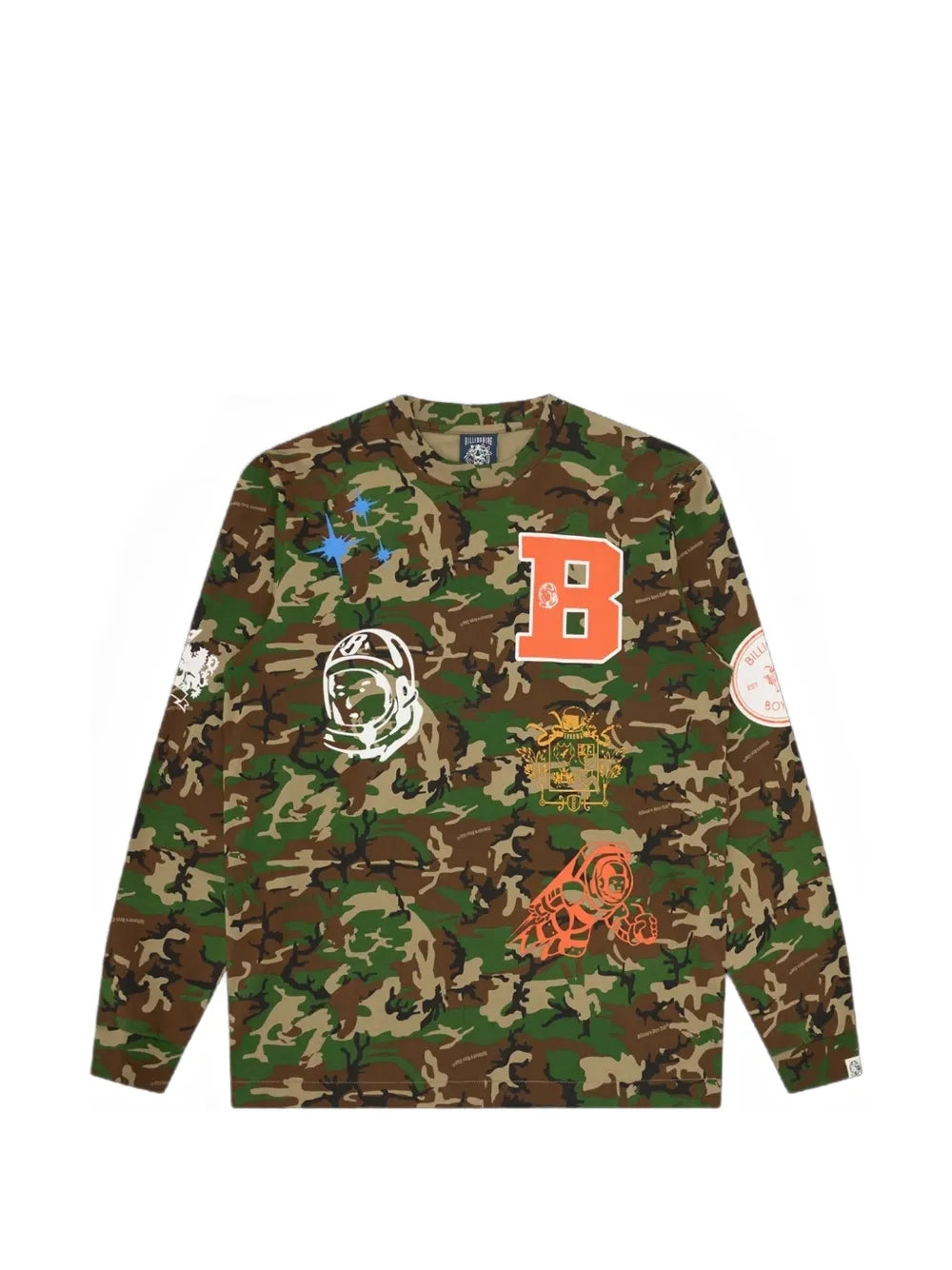 camouflage-print long-sleeve T-shirt