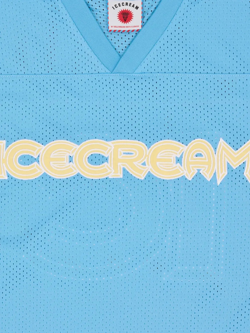 logo-print mesh T-shirt