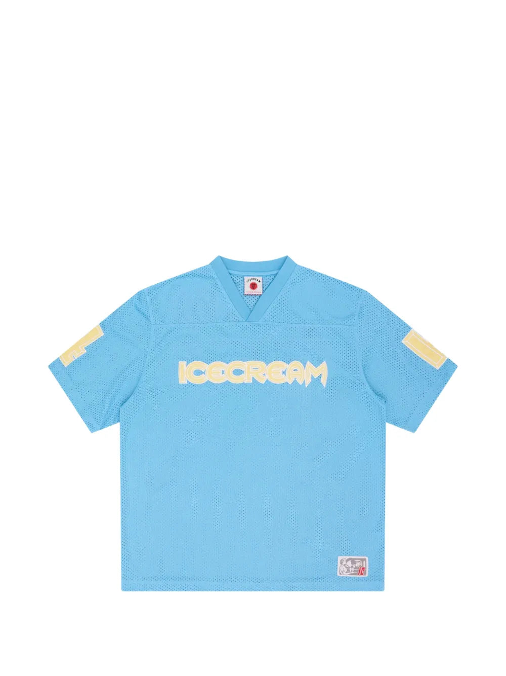 logo-print mesh T-shirt