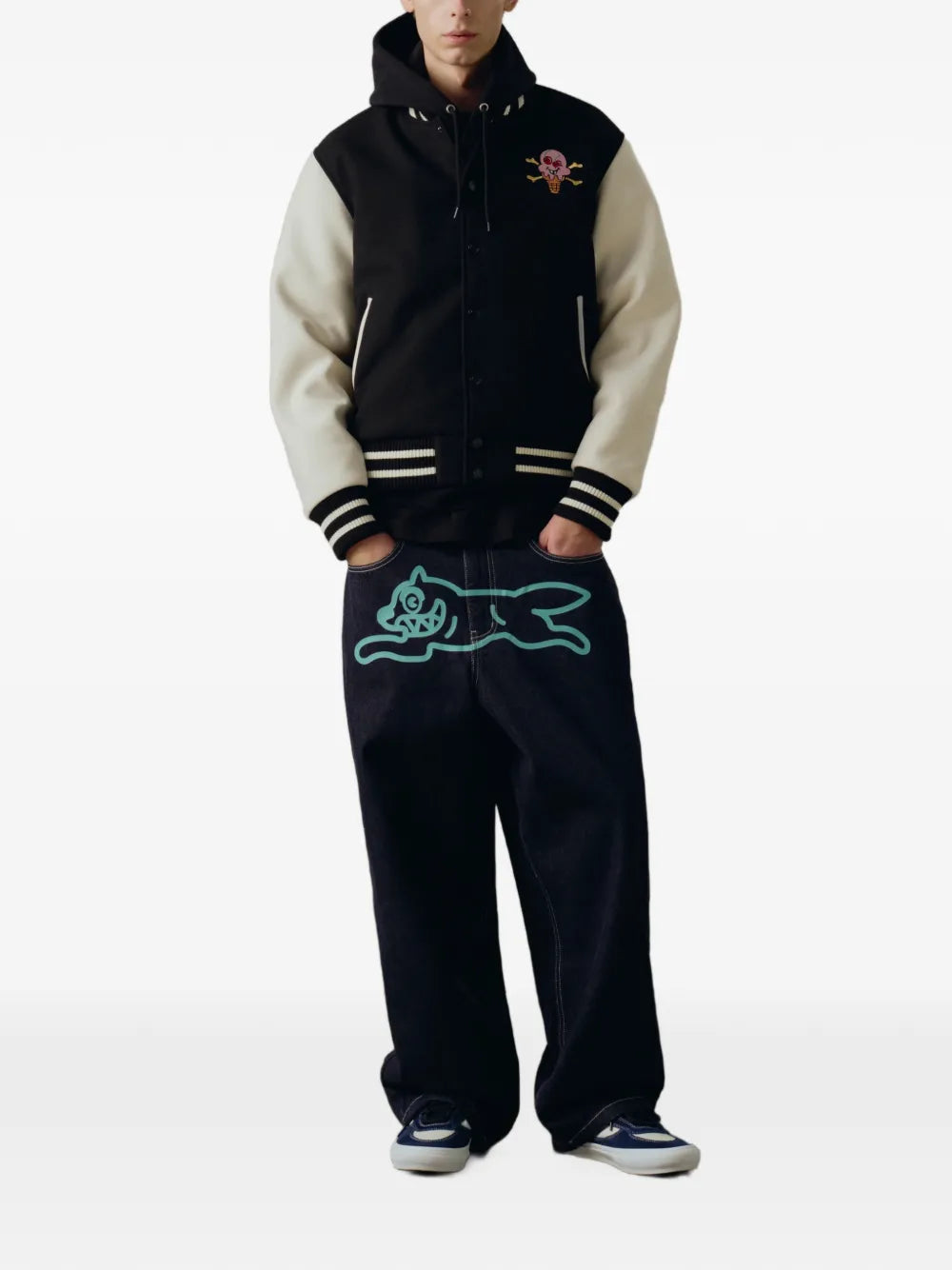 logo-patch varsity jacket