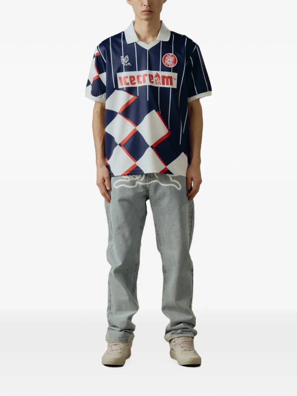 striped checkered T-shirt
