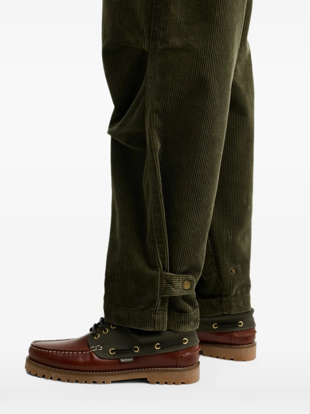 corduroy drawstring trousers