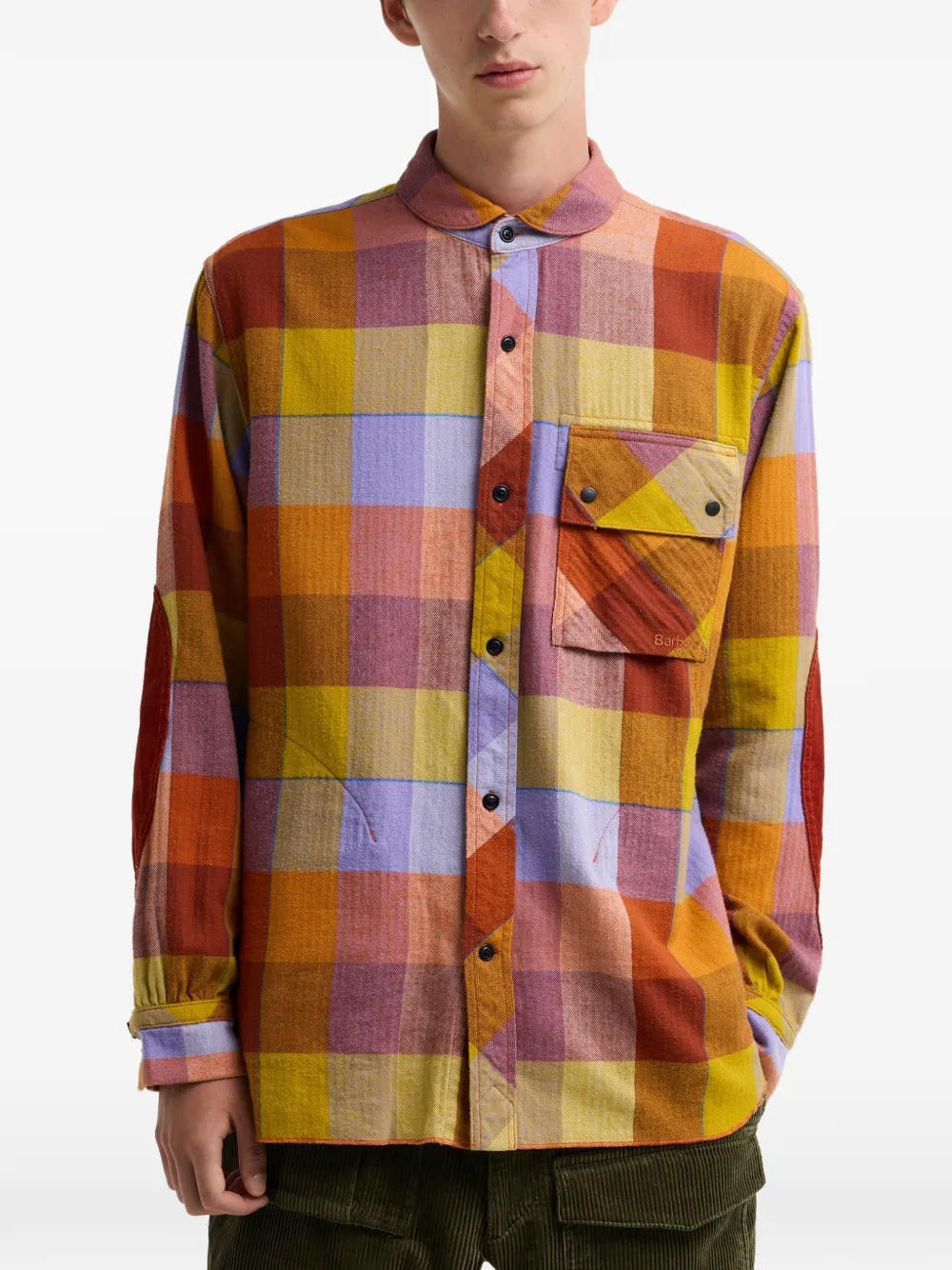 X Norbit Checked Elbow-Patch Shirt