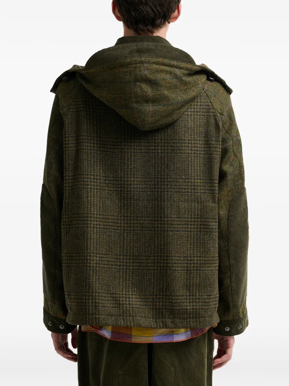 X Norbit Check-Pattern Wool Jacket