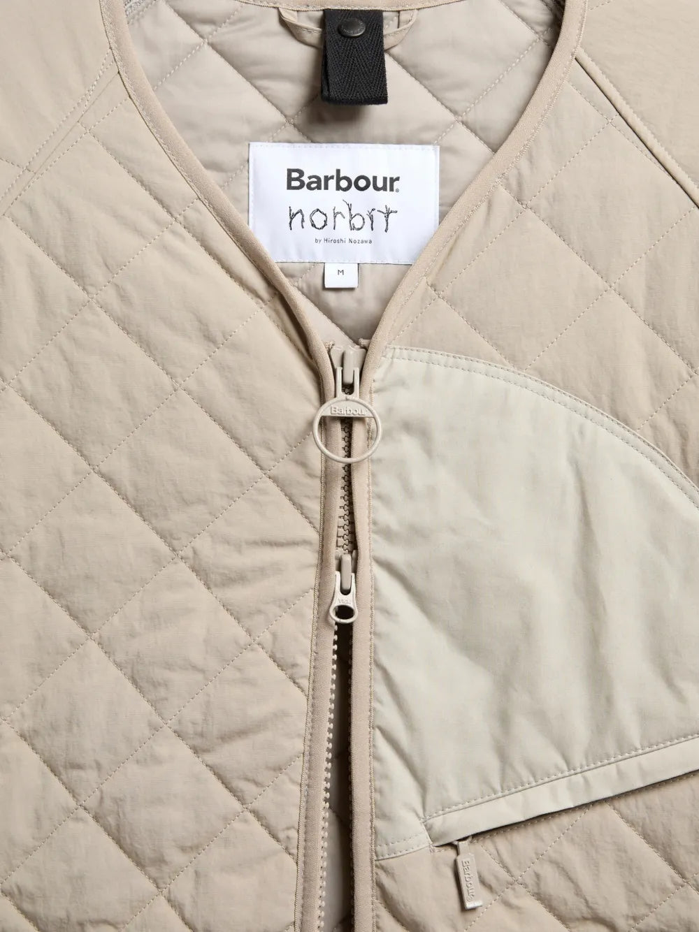 quilted zip-up jacket