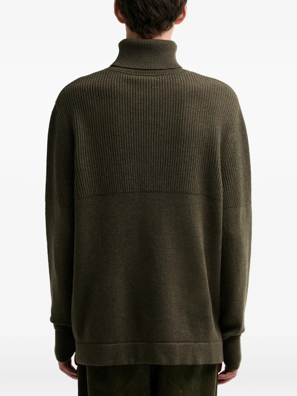 ribbed roll-neck sweater