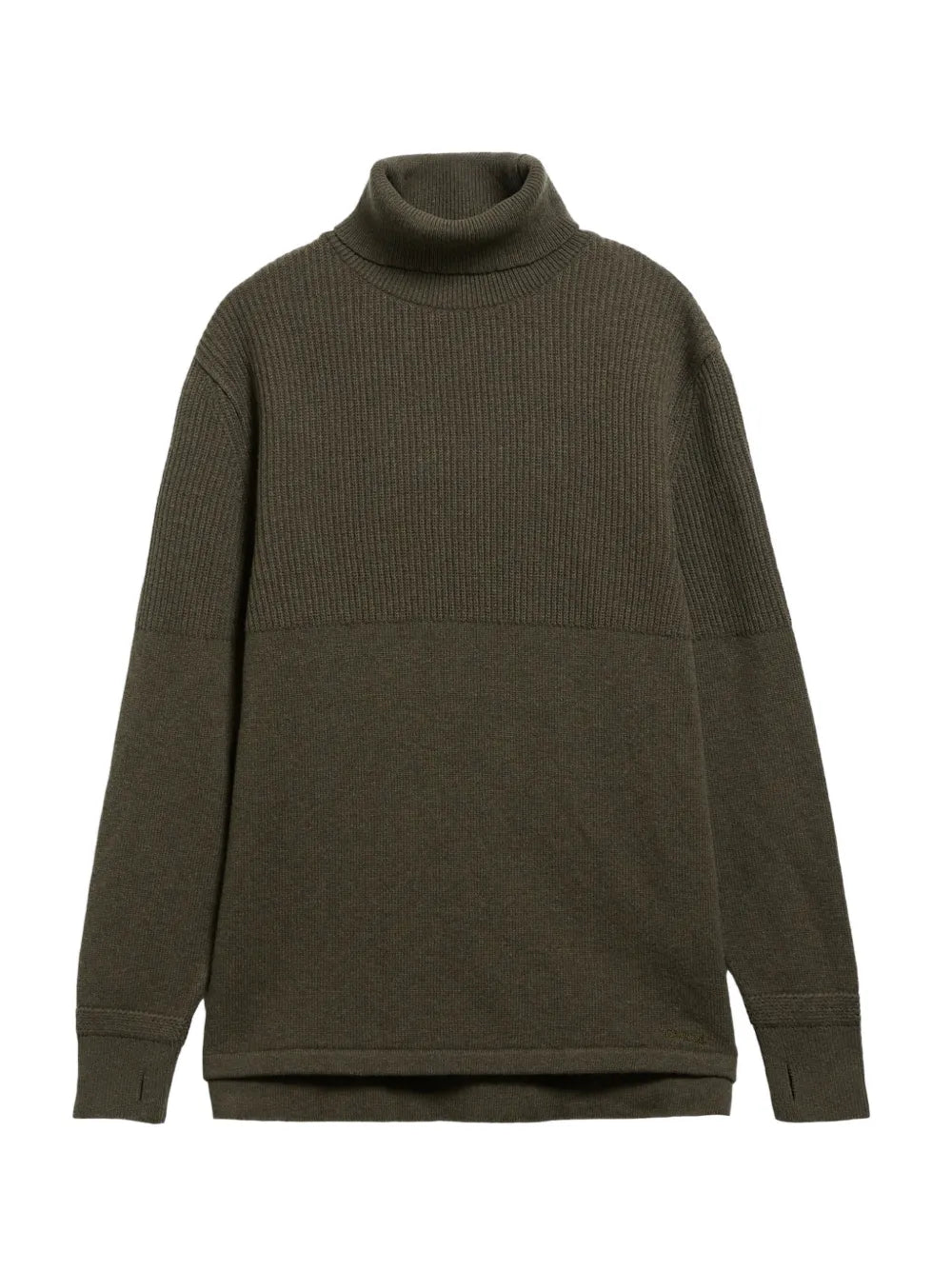 ribbed roll-neck sweater