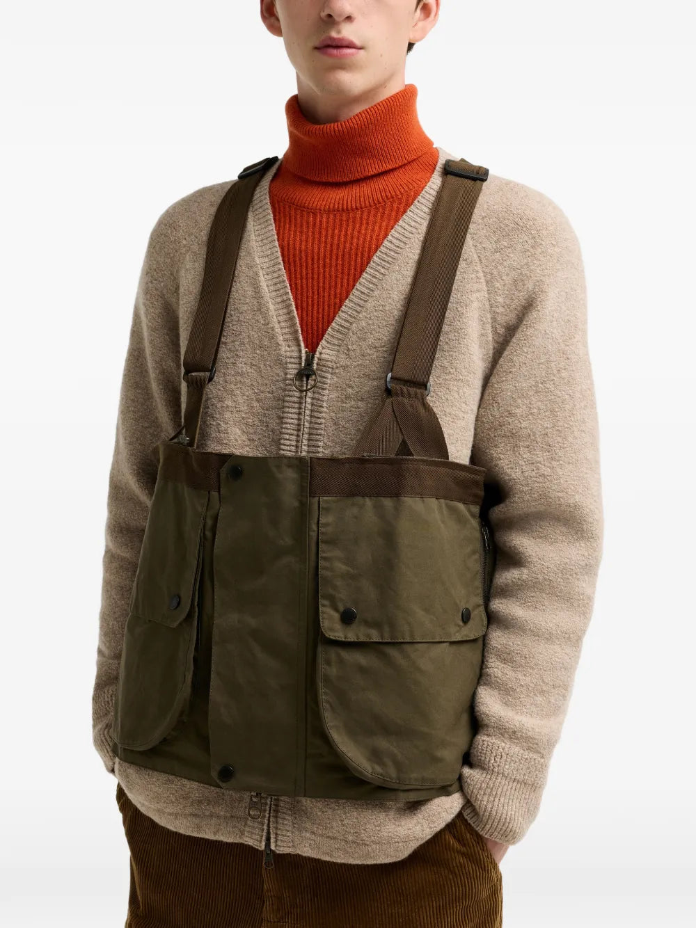 multi-pocket layered jacket