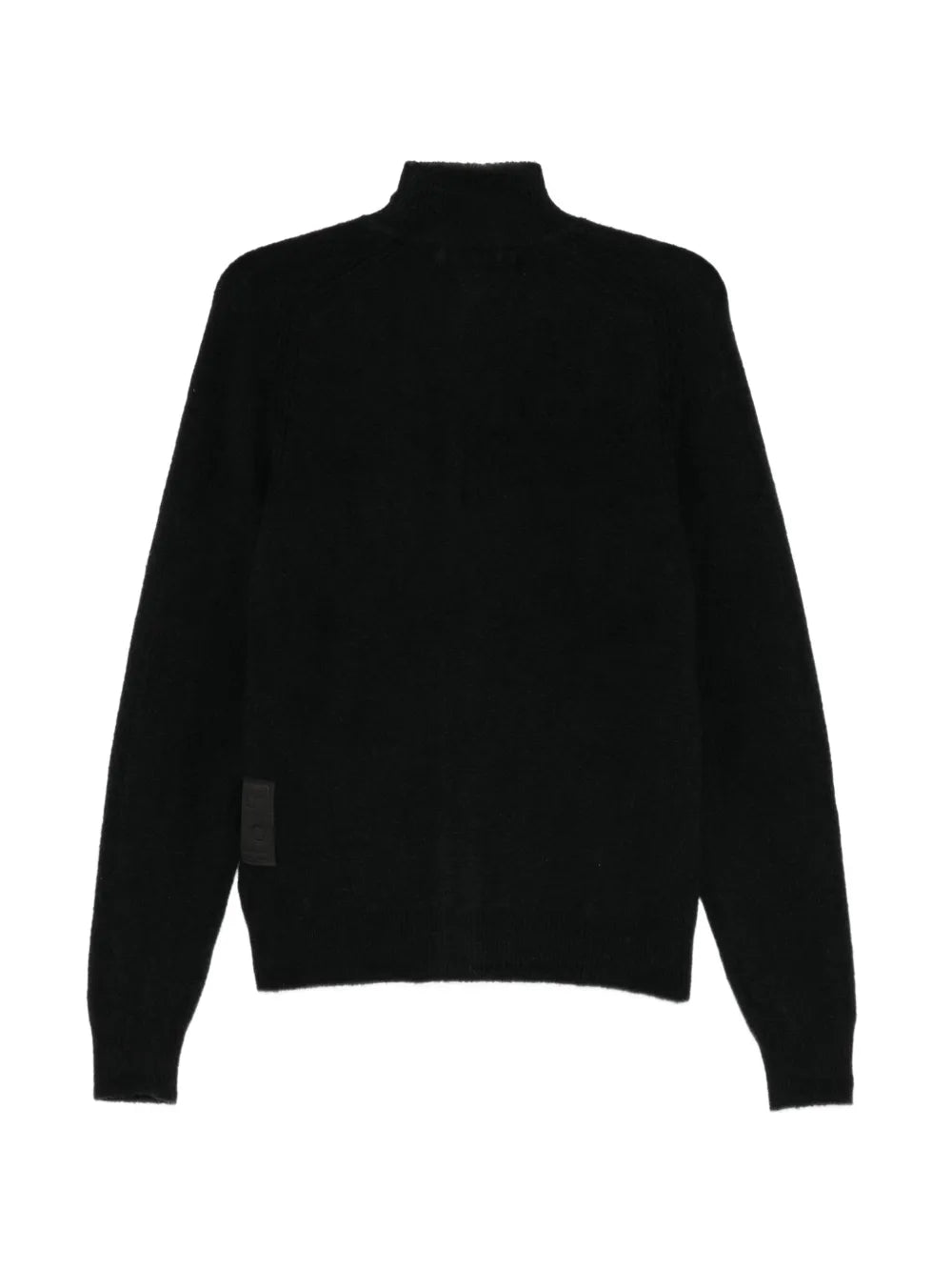 zip-up high-neck sweater