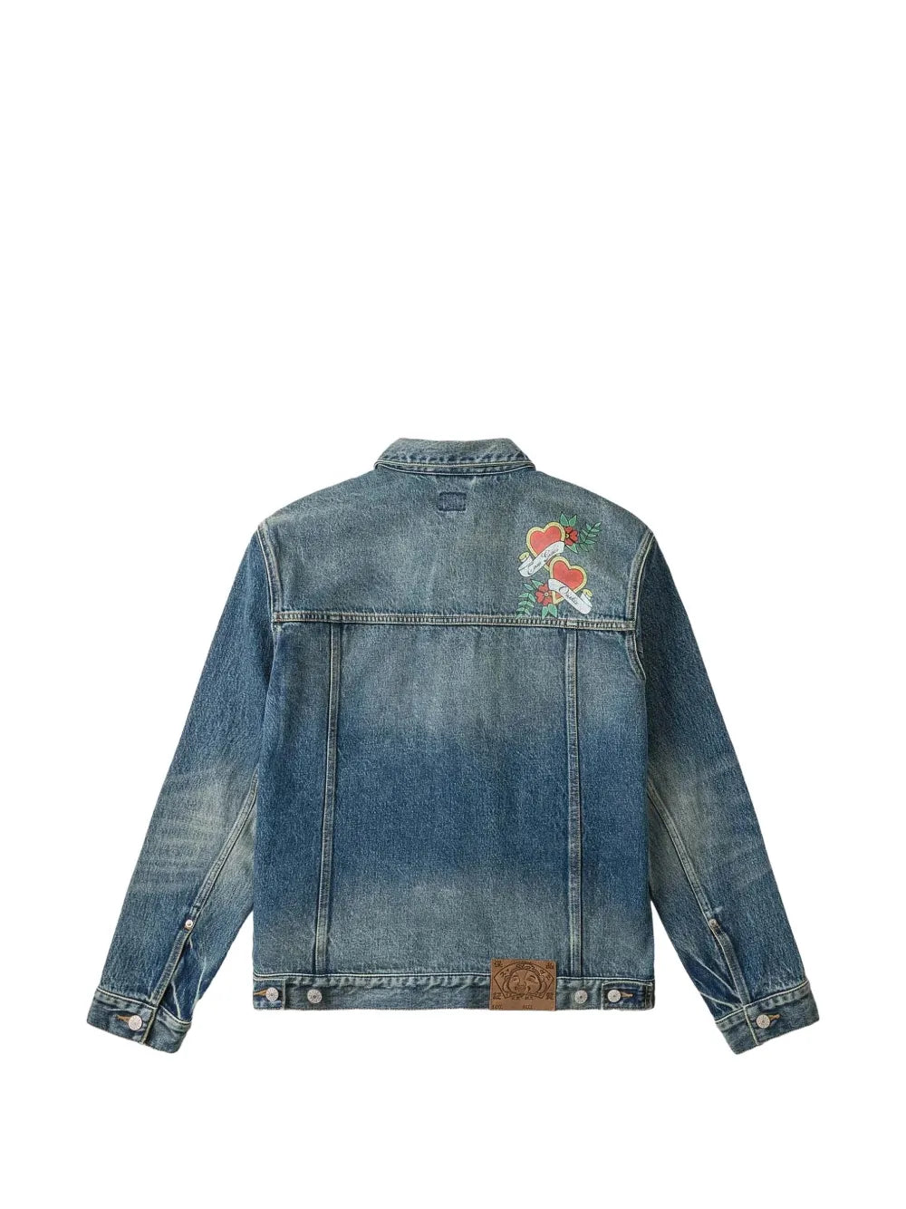 logo-print denim jacket
