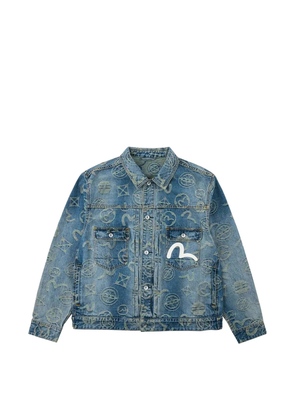 Monogram-Jacquard Denim Jacket